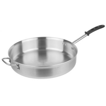 Vollrath 77747 Stainless Steel Tribute 7 1/2 Qt. Saute Pan with Helper Handle