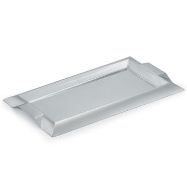 Vollrath 82094 Stainless Steel 18" x 10" Medium Rectangular Serving Tray with Integral Handles
