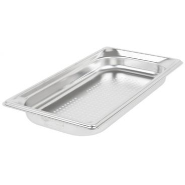 Vollrath 90313 1/3 Size Super Pan 3 Steam Table Perforated Pan, 1 1/2" Deep