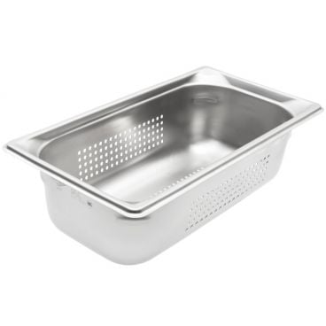 Vollrath 90343 1/3 Size Super Pan 3 Perforated Steam Table Pan / Hotel Pan, 4" Deep