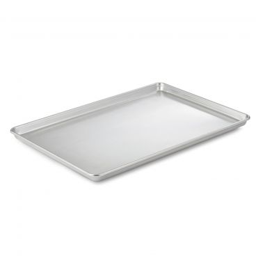 Vollrath 935303 Wear-Ever Half Size 18" x 13" x 1" Heavy Duty Aluminum Sheet Pan with Natural Finish
