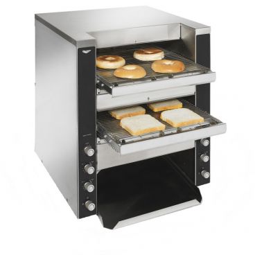 Vollrath CT4-220Dual Dual Conveyor Toaster with 1 1/2" to 3" Top Chamber Opening - 4900W, 220V