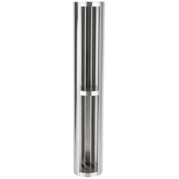 Vollrath LD2-2  4-1/8" Diameter 2 Tier Stainless Steel Wall Mount Lid Dispenser