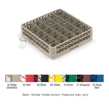 Vollrath TR13D Beige 16 Compartment Traex Low Profile Full Size Compartment Rack With 1 Extender