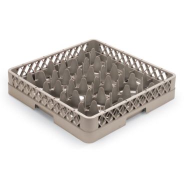Vollrath TR13J Beige 12 Compartment Low Profile Traex Full Size Compartment Rack With 1 Extender