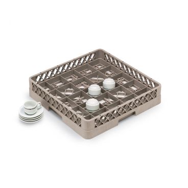 Vollrath TR16 Beige 25 Compartment Traex Full Size Cup Rack