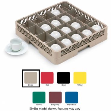 Vollrath TR5 Beige 20 Compartment Traex Full Size Cup Rack