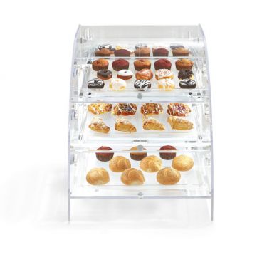 Vollrath XLBC3FR-1826-13 Extra Large Three Tier Acrylic Display Case with Front and Rear Doors