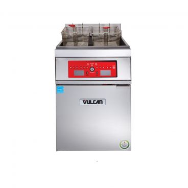 Vulcan 1ER85C 85 lb. Electric Floor Fryer with Computer Controls - 208V, 3 Phase, 24 kW