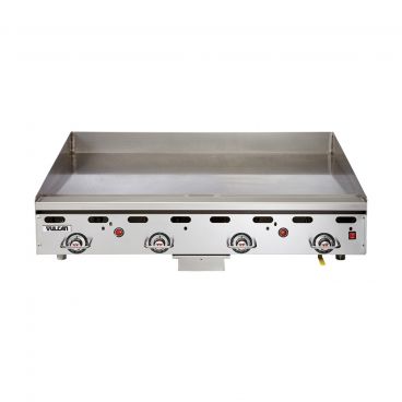Vulcan 948RX Natural Gas 48" Griddle with Snap-Action Thermostatic Controls - 108,000 BTU