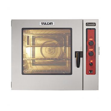 Vulcan ABC7E-208 Electric Stainless Steel Boilerless Full Size Combi Oven Steamer With Precision Humidity Control - 208V