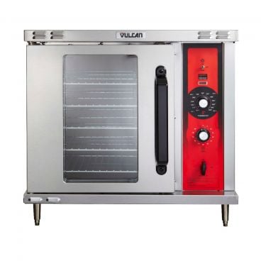 Vulcan GCO2D Single Deck Half Size Liquid Propane Convection Oven with Solid State Controls - 25,000 BTU