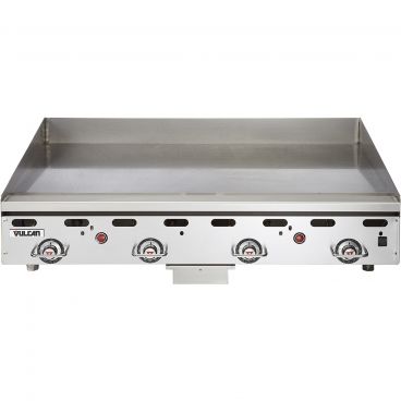 Vulcan MSA48 48" Countertop Griddle with Snap Action Thermostatic Controls - 108,000 BTU, Natural Gas
