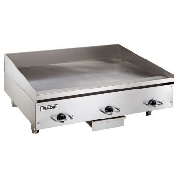 Vulcan RRE24E 24" Electric Countertop Griddle with Rapid Recovery Plate and Snap-Action Thermostatic Controls - 10.8 kW, 208v/60/3ph