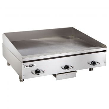Vulcan RRE36E 36" Electric Countertop Griddle with Rapid Recovery Plate and Snap-Action Thermostatic Controls - 16.2 kW, 208v/60/3ph