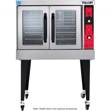 Vulcan SG4 40-1/4" Liquid Propane Single Deck Full Size Gas Convection Oven with Solid State Controls - 60,000 BTU