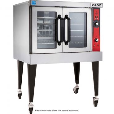 Vulcan VC4EC Single Deck Full Size Electric Convection Oven with Computer Controls - 240V, 12.5 kW