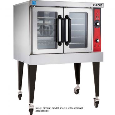 Vulcan VC4GD 40-1/4" Single Deck Full Size Natural Gas Convection Oven with Solid State Controls - 50,000 BTU