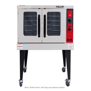 Vulcan VC5ED Single Deck Full Size Electric Standard Depth Convection Oven with Solid State Controls - 12.5 kW, 208V