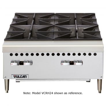 Vulcan VCRH12 12" 2 Burner Countertop Range / Hot Plate - 50,000 BTU 