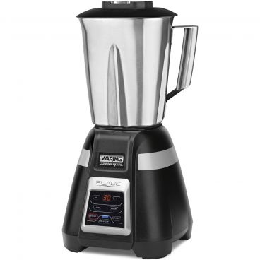 Waring BB340S Blade Series 48 oz Stainless Steel Container 1 HP 2-Speed Motor Medium Duty Bar Blender With Electronic Touchpad Controls And Countdown Timer, 120V