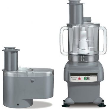 Waring FP2200 Combination 6-Quart Capacity Bowl Cutter Mixer And Continuous-Feed Food Processor With Discs And Blade Included, 120V 3/4 HP
