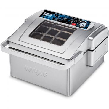 Waring WCV300 Countertop Chamber Vacuum Packaging Machine With 11" Seal Bar And Bags Included, 120V 380 Watts
