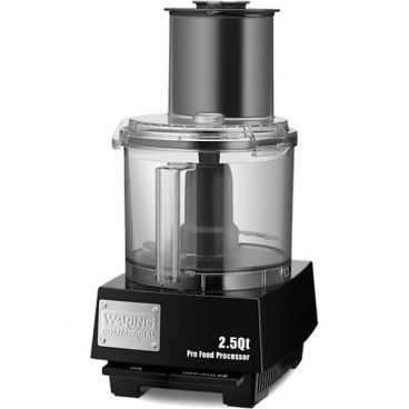Waring WFP11S 2 1/2-Quart Batch Bowl Commercial Food Processor With LiquiLock System Sealed S-Blade, 120V 3/4 HP