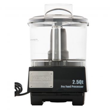 Waring WFP11SW 2 1/2-Quart Batch Bowl Commercial Food Processor With LiquiLock System Sealed S-Blade And Whipping Disc, 120V 3/4 HP
