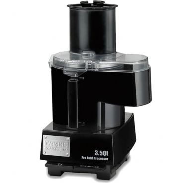 Waring WFP14SC 3 1/2-Quart Combination Continuous-Feed / Batch Bowl Commercial Food Processor With LiquiLock System Sealed S-Blade, 120V 1 HP