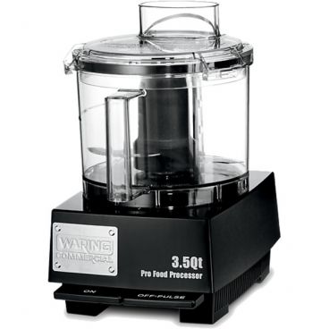 Waring WFP14SW 3 1/2-Quart Batch Bowl Commercial Food Processor With LiquiLock System Sealed S-Blade And Whipping Disc, 120V 1 HP