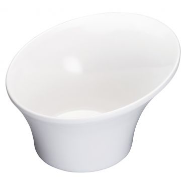 Winco WDM004-202 Priscila 7 1/4" White Round Angled Melamine Soup/Cereal Bowl