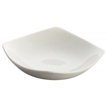 Winco WDP013-103 Lera Bright White 5 1/4" Square Porcelain Plate