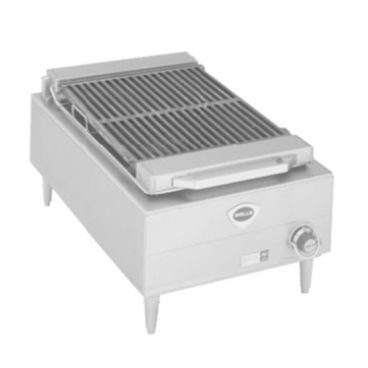 Wells B-44 20" Stainless Steel Electric Countertop Charbroiler With Cast Iron Grate, 208 Volts
