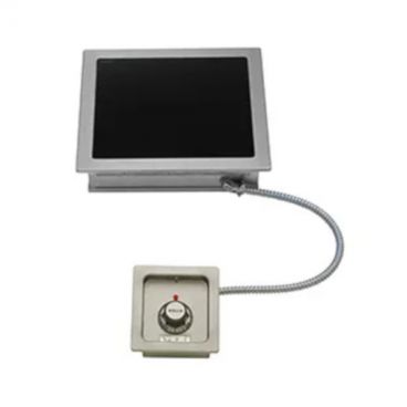 Wells HC-1006 12-5/8" Square Built-In Electric Glass-Ceramic Hot Plate With 1 Radiant Element, 120 Volts