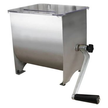 Weston 36-1901-W Stainless Steel Manual Meat Mixer - 20 Ibs.