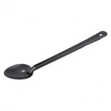 Winco PSS-15K 15" Black Polycarbonate Solid Serving Spoon