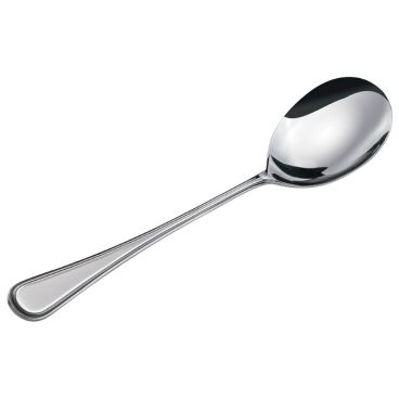 Winco 0030-23 11 1/2" Shangarila Flatware Stainless Steel Solid Serving Spoon
