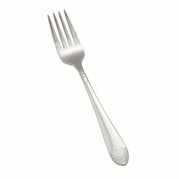 Winco 0031-06 6 3/4" Peacock Flatware Stainless Steel Salad Fork