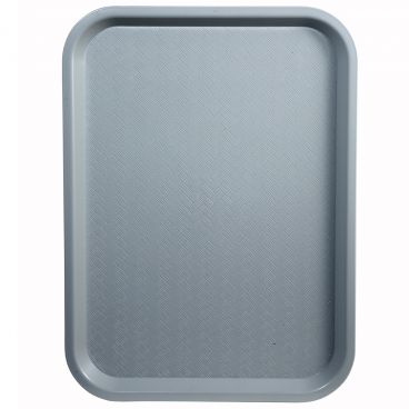 Winco FFT-1418E Plastic 14" x 18" Gray Cafeteria Tray
