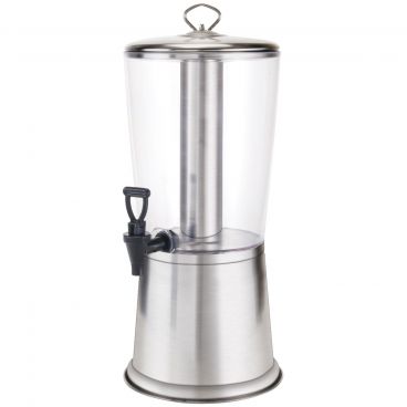 Winco 904 Polished Stainless Steel Ice Core Cold Beverage Dispenser, 2-1/4 Gallons
