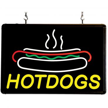 Winco Benchmark 92002 Ultra Bright Hotdogs Merchandising Sign LED 