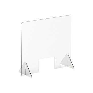 Winco ACSS-3632W Countertop Safety Shield with Window, 36" x 32"