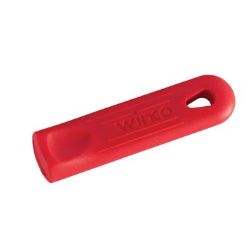 Winco AFP-1HR Red 4-1/2" Removable Silicone Pan Handle Grip / Sleeve for 7" and 8" Fry Pans