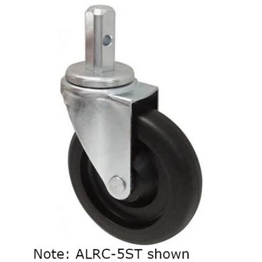 Winco ALRC-5R 5" Rubber Caster, Without Brake