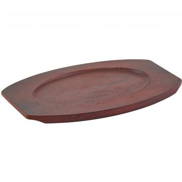 Winco APL-10UL Oval 10" Wood Sizzler Platter Underliner For APL-10