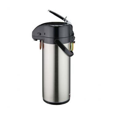 Winco APSK-730 3.0 Liter Stainless Steel Lined Airpot with Lever Top