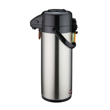 Winco APSP-930 3.0 Liter Double-Wall Insulated Stainless Steel Airpot with Push Button
