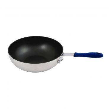 Winco ASFP-11NS 11" Non-Stick Aluminum Stir Fry Pan with Silicone Handle