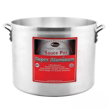 Winco AXHA-14 14 qt. Extra Heavyweight Aluminum Sauce Pot